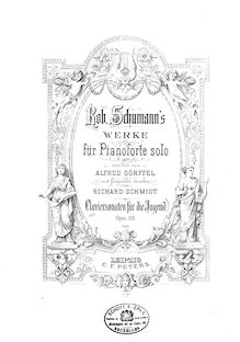 Partition complète, 3 Piano sonates pour pour Young, Schumann, Robert par Robert Schumann