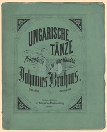Partition complète, Hungarian Dances, Ungarische Tänze, Brahms, Johannes