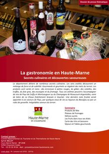 La gastronomie en Haute-Marne