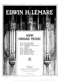 Partition orgue score, Gavotte à la cour, Op. 84, Lemare, Edwin Henry