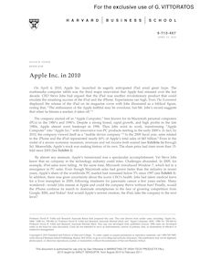 Apple Inc. in 2010