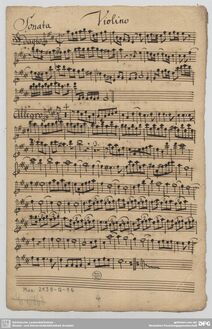 Partition parties complètes, Trio Sonata en D major, D major, Stricker, Augustin Reinhard par Augustin Reinhard Stricker