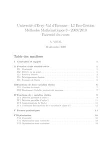 Poly - Université d EvryVal d Essonne - L2 Eco-Gestion Méthodes ...
