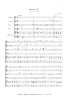 Partition complète (avec clavecin), Armonico tributo, Cioè Sonate di camera commodissime a pocchi, o a molti stromenti...
