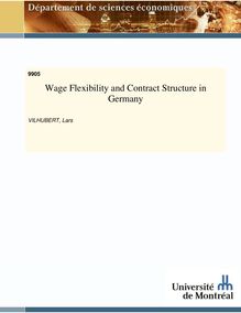 Wage flexibility and contract structure in germany