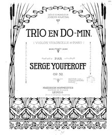 Partition de piano (reduction), Piano Trio, Trio en Do minor