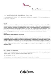 Les populations de l outre-mer français - article ; n°2 ; vol.11, pg 401-408
