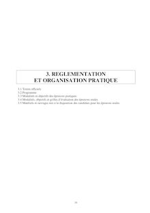 4. Réglementation et organisation pratique