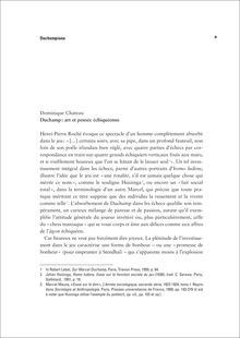 Dominique Chateau Duchamp: art et pensée échiquéenne Henri-Pierre ...