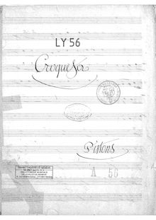 Partition Cornet 1/2 (B♭, A), Croquefer, Offenbach, Jacques