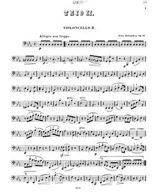Partition violoncelle 3, Trio No.2 pour 3 violoncelles, Op.40, 2me Trio Cm per 3 Violoncelli, Op.40