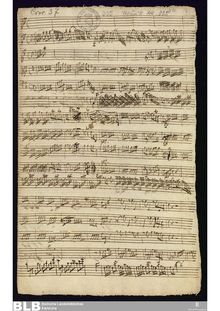 Partition complète, flûte Concerto en D major, D major, Molter, Johann Melchior
