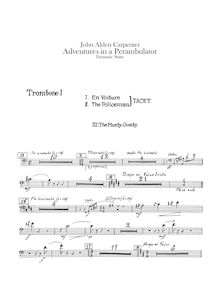 Partition Trombone 1, 2, basse Trombone, Tuba, Adventures en a Perambulator