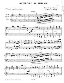 Partition Piano 2, Ouverture triomphale, Op.13, Triumphant Overture