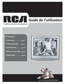 Notice Télévision RCA  20F420T