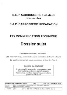 Capcr communication technique 2002 poitiers