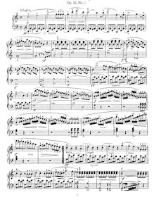 Partition complète, 3 sonatines, Op. 20, Kuhlau, Friedrich