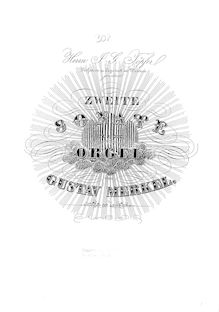 Partition orgue score, orgue Sonata No.2, Op.42, Merkel, Gustav Adolf