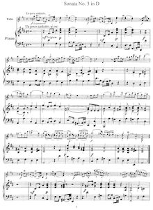 Partition de piano et partition de violon, 12 sonates pour violon et Continuo, Op.9