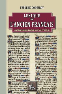 Lexique de l ancien français