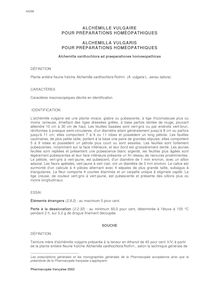 Alchemilla vulgaris PPH / Alchémille vulgaire PPH