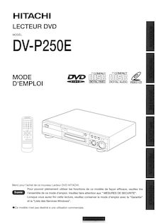 Notice DVD Hitachi  DV-P250E