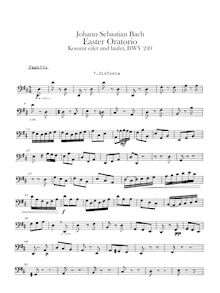 Partition basson, Easter Oratorio, Oster-Oratorium, Bach, Johann Sebastian