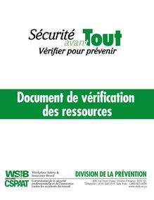 Workwell Audit Resource French