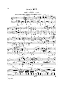 Partition complète, Piano Sonata No.2, A♭ major, Weber, Carl Maria von