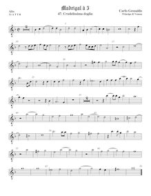 Partition ténor viole de gambe 1, octave aigu clef, madrigaux, Book 3 par Carlo Gesualdo