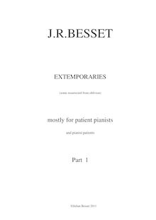 Partition complète, Extemporary 1, Besset, Julian Raoul