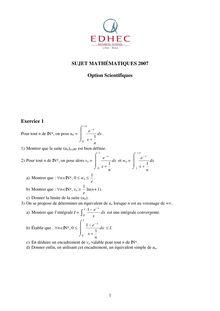 Edhecl mathematiques 2007 hec s classe prepa hec (ecs)