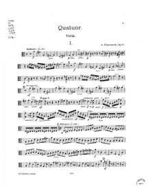 Partition viole de gambe, corde quatuor No.4, Chetvertaia kvartet str. (etc.?)