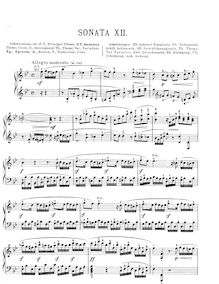 Partition complète, Piano Sonata, B♭ major, Müller, August Eberhard