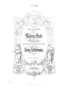Partition de piano, Moderne , Op.126, Goltermann, Georg