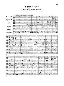 Partition complète, Kyrie, Christe du Lamm Gottes, F major, Bach, Johann Sebastian
