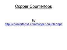   Copper Countertops