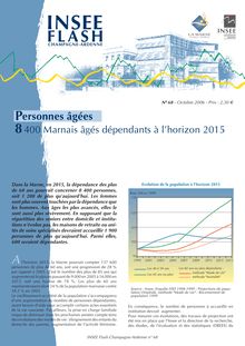 Personnes âgées : 8 400 Marnais âgés dépendants à l horizon 2015