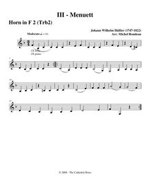 Partition cor 2 (pour Trombone 2), Little Baroque , Rondeau, Michel par Michel Rondeau