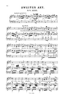 Partition Act II, Die Entführung aus dem Serail, The Abduction from the Seraglio par Wolfgang Amadeus Mozart