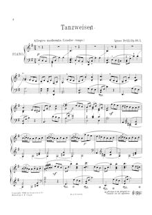 Partition complète, 2 Piano pièces, Brüll, Ignaz