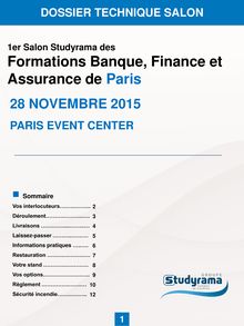 2015 - Paris Banque Finance Assurance - DT