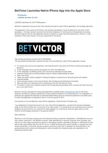 BetVictor Launches Native iPhone App into the Apple Store