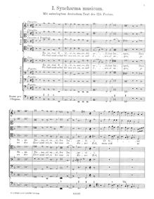 Partition complète, Psalm 124, Syncharma musicum, Schütz, Heinrich