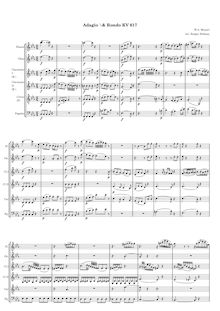 Partition complète, Adagio und Rondo, K.617, Mozart, Wolfgang Amadeus par Wolfgang Amadeus Mozart