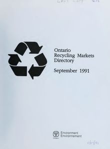 Ontario recycling markets directory