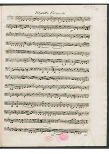 Partition basson 2, Harmonie, Partita; Octet-Partita, E♭ major, Krommer, Franz