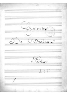 Partition Cornet 1/2 (A, B♭), Geneviève de Brabant, Offenbach, Jacques