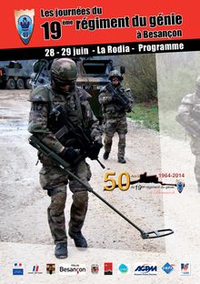 Programme journées du 19ème régiment du génie à Besançon