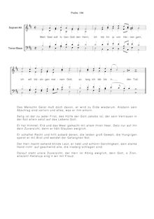 Partition Ps.146: Mein Seel soll loben Gott den Herrn, SWV 251, Becker Psalter, Op.5